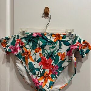 Time and Tru Tropical Floral Bikini Bottom